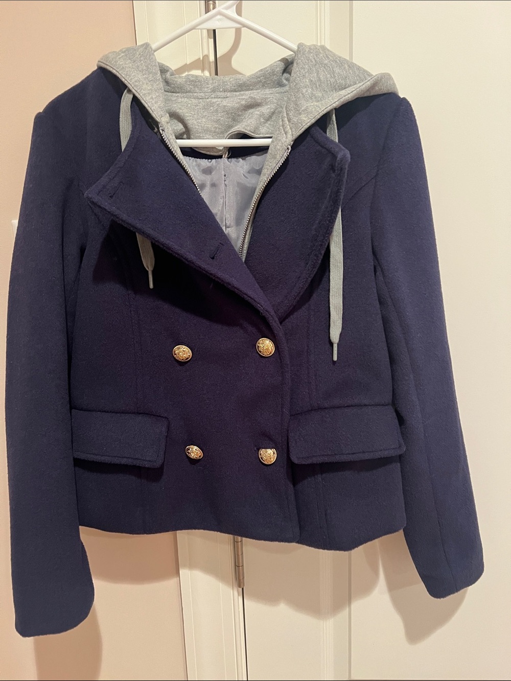 Anthropologie Maeve Navy Peacoat size XX Small